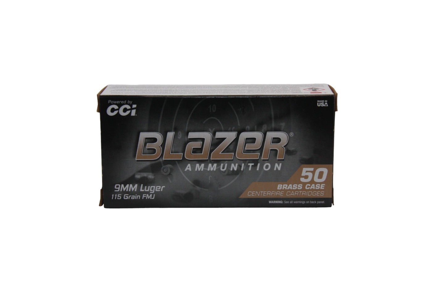 CCI Blazer Brass 9mm 115GR FMJ